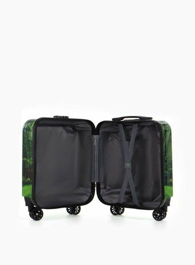 SHAMAX حقيبة سفر للأطفال من شاماكس®، ذات هيكل صلب وعجلات دوارة | حقيبة سفر خفيفة الوزن للبنات، مناسبة للسفر والرحلات المدرسية، حقيبة يد، عجلات 360 درجة ومقبض قابل للتعديل (أخضر) (أطفال/أمتعة/باندا) - Image 5